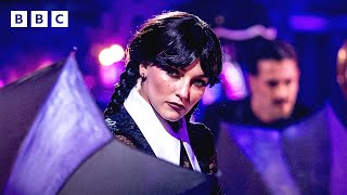 Strictly Pros bring Wednesday Addams to the Strictly Ballroom ✨  Strictly Come Dancing  BBC [upl. by Hsivat]