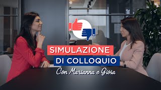 Simulazione di un COLLOQUIO di lavoro [upl. by Dom360]