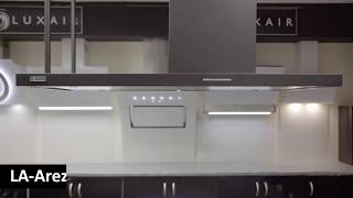 Arezzo Island Kitchen Extractor  Luxair Cooker Hoods [upl. by Ttessil]