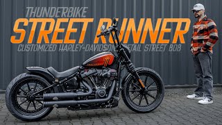 Thunderbike Street Runner  customized HarleyDavidson Street Bob [upl. by Guinn501]