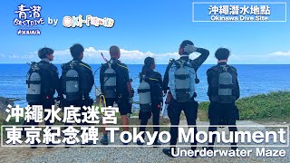 【沖繩潛水點｜東京紀念碑 Tokyo Monument 】沖繩水底迷宮 Unerderwater Maze  青潛員工限定 潛水點 Staff only 超高清 4K [upl. by Ainwat]