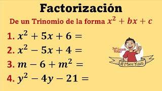 FACTORIZACION TRINOMIO DE LA FORMA ax2 bx c [upl. by Darwen]