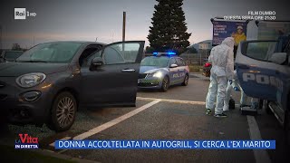 Donna accoltellata in autogrill si cerca lex marito  La vita in diretta 27122023 [upl. by Erdnoed]