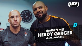 EXPLOSIEVE WORKOUT met Kickbox Heavyweight Hesdy Gerges  Sporten Met BNers  DAY1 [upl. by Namzaj]