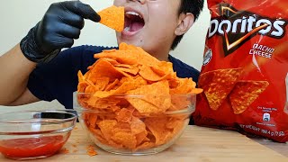 ASMR Mukbang Doritos Chips Crunchy Eating Sounds w Sriracha NO TALKING  Kriphie ASMR [upl. by Ahsiela453]