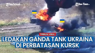 Pasukan Moskow Layangkan Serangan Drone pada Tank Ukraina [upl. by Goldwin]