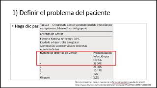 Faringoamigdalitis bacteriana 2 Criterios de Centor [upl. by Elmer]