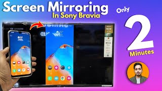 Sony Bravia X75K Screen Mirroring  How to Screen Mirroring Sony Google TV 2022  Google Home Setup [upl. by Yrrok]