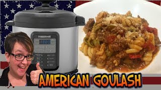 Making Food Monday Pressure Cooker American Goulash [upl. by Tobit]