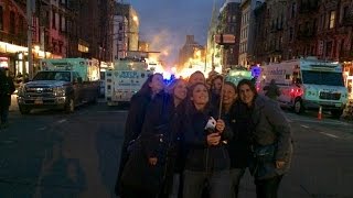 Smiling Group Of Women Take Selfie At Deadly NYC Explosion [upl. by Arihaz]