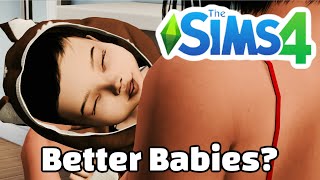 How to pose a sims 4 baby best cc and cas tutorial [upl. by Anuahsar891]