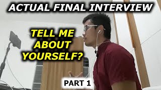 Actual Call Center FINAL INTERVIEW Question and Answer TELL ME ABOUT YOURSELF Part 1 2023 BPO HIRED [upl. by Okkin76]