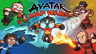 Avatar  Fire vs Water vs Air vs Earth MAP WARS Minecraft [upl. by Ahsilif]