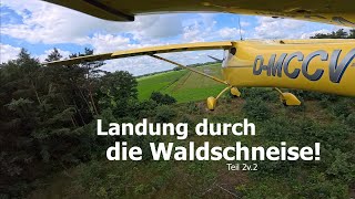 Ich verlasse Juist wieder und fliege eine Waldschneise an [upl. by Enobe]