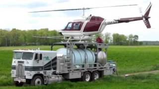 Spraying with a Helicopter [upl. by Noiroc]