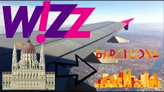 Wizz Air  Budapest take off to Barcelona [upl. by Llenal]