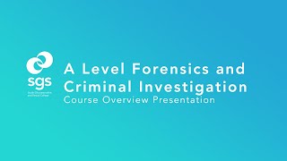 A Level Forensics and Criminal Investigation Course Overview Presentation [upl. by Netsryk]