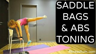 RU532 Thighs Saddlebags And Abs Toning Exercises 28 Minute Total Body Home Workout Level 2 [upl. by Burgener]