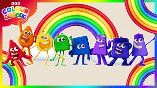 The Seven Colours of the Rainbow 🌈  Learn the Colours For Kids  Colourblocks [upl. by Noyerb]