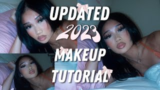 My Updated Makeup Tutorial 2023 Beginner Friendly  Fav Lip Products [upl. by Cirdor362]