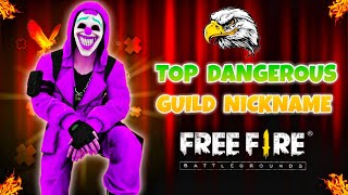 Best Guild Name For Free Fire  Unique Guild Name For Free Fire  Garena Free Fire Guild Name [upl. by Hernandez285]