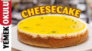 Cheesecake 101 Temel Cheesecake Tarifi  Limonlu Cheesecake [upl. by Ayortal645]