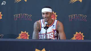 Keon Johnson 2023 Phoenix Suns Media Day Press Conference [upl. by Menzies21]