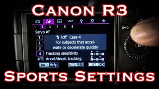 How to set up the Canon R3 for Sport [upl. by Wolk348]