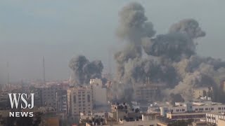 Watch Israel Strikes the Islamic University of Gaza  WSJ News [upl. by Ynad]