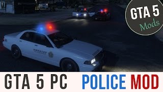 GTA 5 PC  Police Mod Play as a Police Officer Download [upl. by Ettinger745]