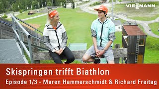 Skispringen trifft Biathlon  Maren Hammerschmidt amp Richard Freitag  Episode 7 [upl. by Brant]