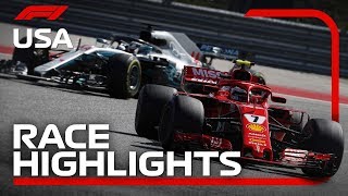 2018 United States Grand Prix Race Highlights [upl. by Nyloc]