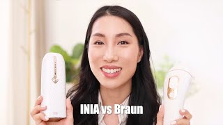 INIA vs Braun  IPL Hair Removal Testing amp Review  Double Pulse vs Single Pulse  Chris Han [upl. by Aramois]