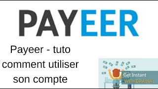 Payeer  tuto comment utiliser son compte [upl. by Jerrilee]