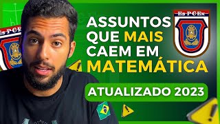 Assuntos de MATEMÁTICA que MAIS CAEM na ESPCEX ATUALIZADO 2023 [upl. by Lenhard]