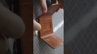 Making A Leather Trifold  ASMR [upl. by Samalla]