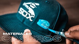 COMO LAVAR GORRAS CON MATERIALES CASEROS [upl. by Dlorad434]