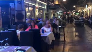 Exploring Fuengirola Nightlife Long Street of Bars And Restaurants Summer 2021 August🇪🇦 [upl. by Eenat]