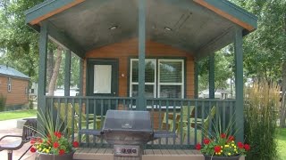 A Look Inside a KOA Deluxe Camping Cabin by RV Education 101 [upl. by Rosie]