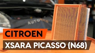 How to change air filter on CITROEN XSARA PICASSO N68 TUTORIAL AUTODOC [upl. by Bronny]