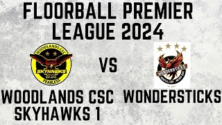 Skyhawks vs Wondersticks Match Highlights  Singapore Floorball Premier League 2024 [upl. by Ibocaj314]