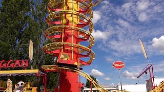 Manège Toboggan sur rail  foire de Mâcon 2024 [upl. by Alfonzo]