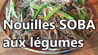 RECETTE Délicieuse de Nouilles Soba SIMPLE ET RAPIDEVEGAN [upl. by Giess]