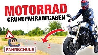 Motorrad Grundfahraufgaben So klappts  Fischer Academy [upl. by Nwahsit]