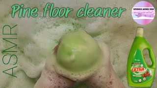 ASMR  Pine cleaner 🌲 Green suds 💚 Rinse 🫧 [upl. by Angelico]