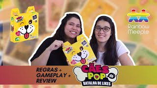 Cães Pop Batalha de Likes  Partida completa em 2 jogadores  regras e review  Copag [upl. by Accebor]