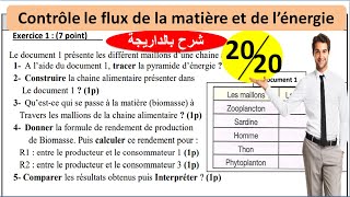 Contrôle le flux de la matière et de lénergie svt TCSF شرح بالداريجة [upl. by Marijn133]