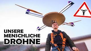 Wir bauen ein DROHNEN  JETPACK  Unsere menschliche DIY Drohne 2 [upl. by Stouffer]