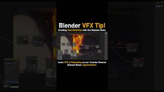 🎯Heat Distortion with the Displace Node Blender VFX Quicktip shorts [upl. by Bara930]