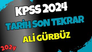 KPSS 2024  Tarih Son Tekrar  Ali Gürbüz kpss kpsslisans kpssönlisans [upl. by Perlman521]